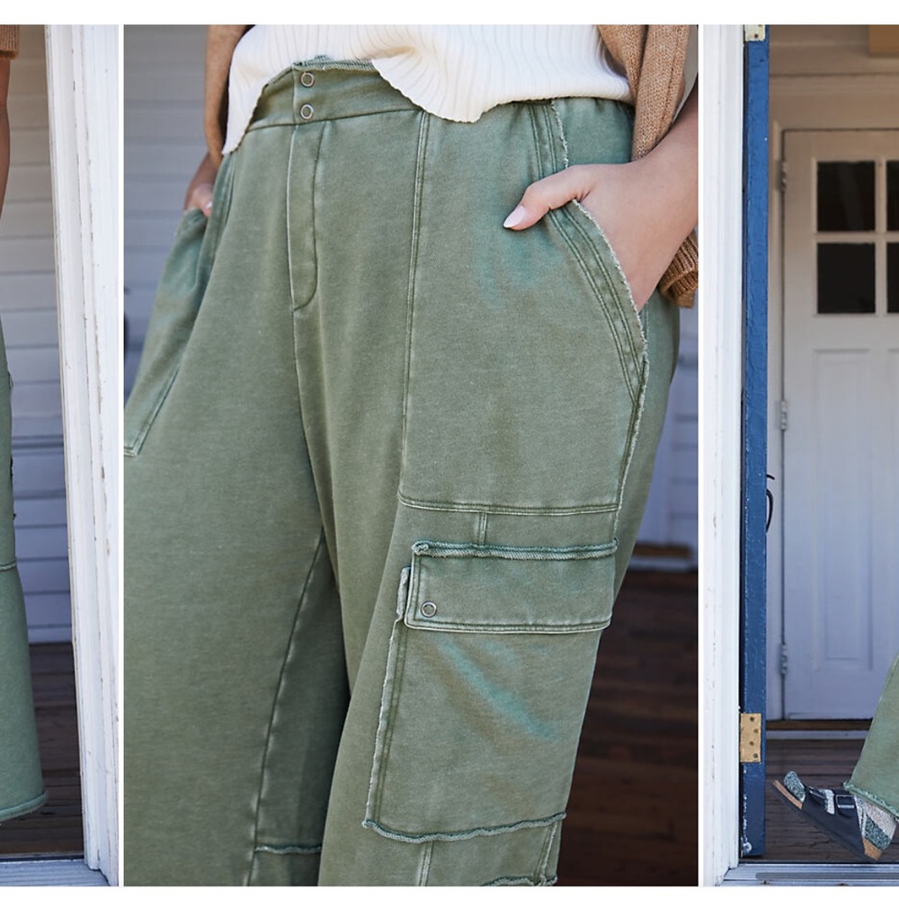 Anthropologie Daily Practice Utility Wide-Leg Pants size 2X - Picture 13 of 13